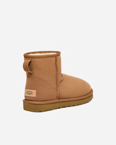 Ugg Mini Classic Ii Beige Pull-on Boots In Suede Woman In Neutral