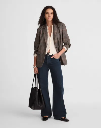 Madewell The Low-slung Baggy Jean In Animal Print