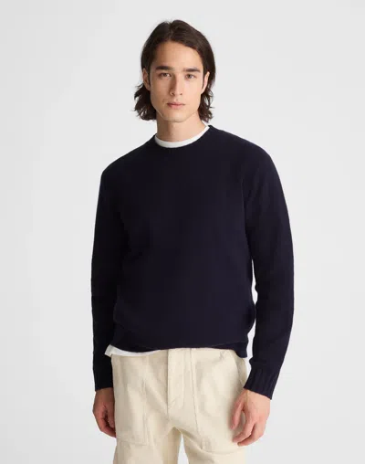 Madewell Crewneck Heritage Merino Wool Sweater In Blue