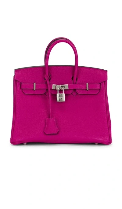 Fwrd Renew Hermes Togo Birkin 25 Handbag In Pink