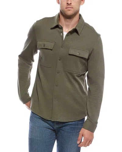 Report Collection Twill Woven Overshirt In Green