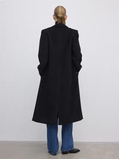 House Of Dagmar Db Wool Coat In Black