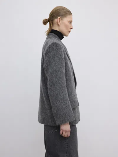 House Of Dagmar Db Brushed Jacket In Gray