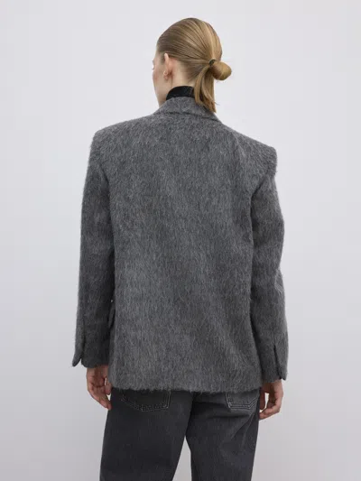 House Of Dagmar Db Brushed Jacket In Gray