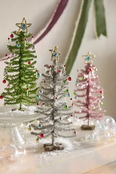 Terrain Mini Tinsel Candle Tree In Multi