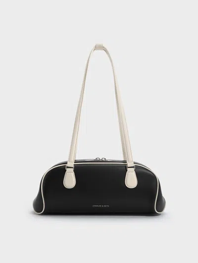 Charles & Keith - Nelly Two-tone Elongated Shoulder Bag In Multi