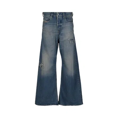 Pre-owned Diesel 1996 D-sire L.28 Trousers 'denim' | Blue | Women's Size 24