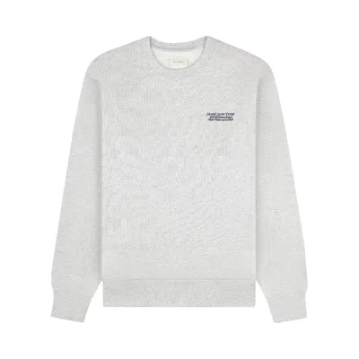 Pre-owned Aimé Leon Dore Monogram Crewneck Sweatshirt 'silver Mix' | Grey | Men's Size Xxl In Gray