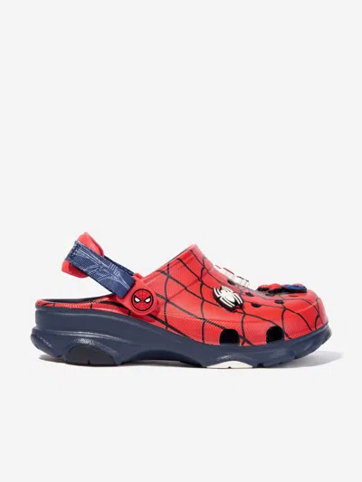 Crocs Boys Spider-man All Terrain Clog In Red