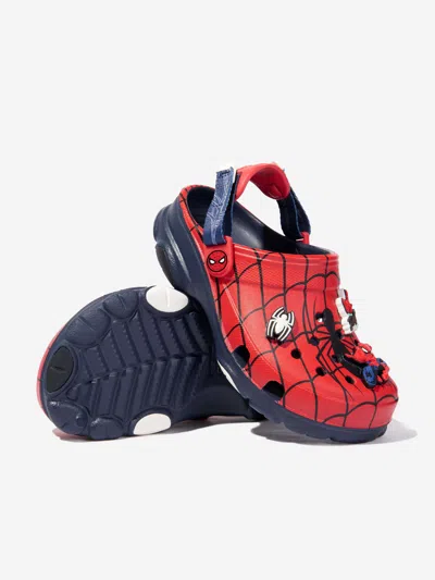 Crocs Boys Spider-man All Terrain Clog In Red