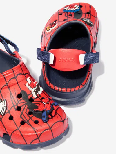 Crocs Boys Spider-man All Terrain Clog In Red