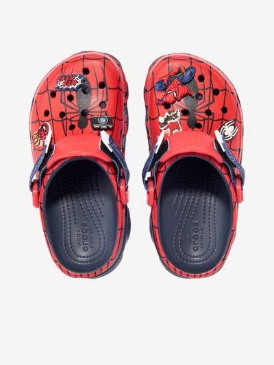 Crocs Boys Spider-man All Terrain Clog In Red