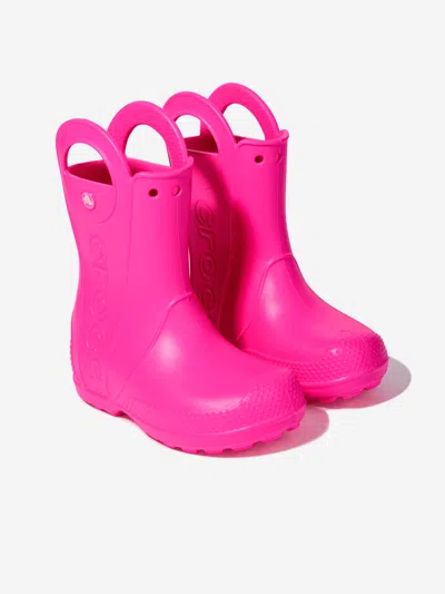 Crocs Toddler Handle It Rain Boot In Pink