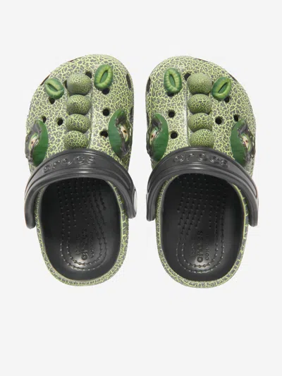 Crocs Boys Classic Iam Scary Dino Clog In Green