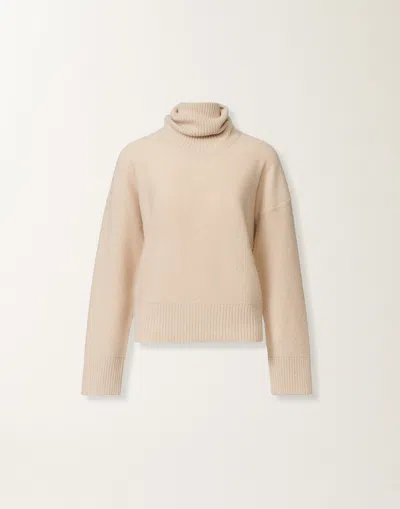Fabiana Filippi Sequin-embellished Turtleneck Sweater In Neutral