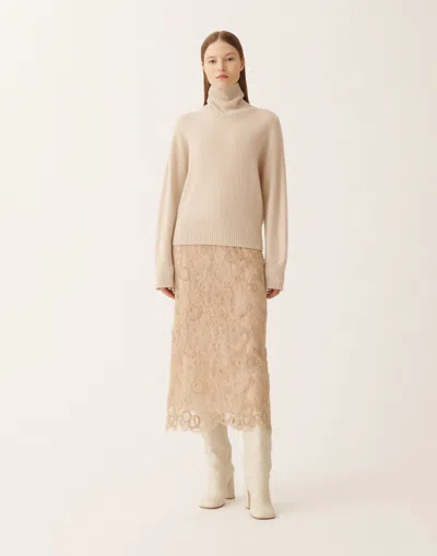 Fabiana Filippi Sequin-embellished Turtleneck Sweater In Neutral