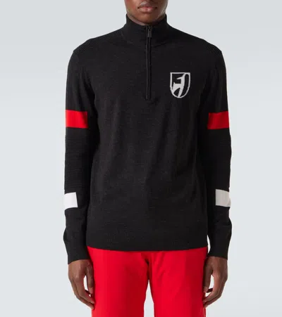 HUPERT羊毛半拉链毛衣