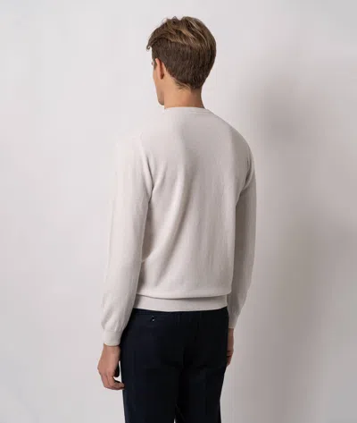 Larusmiani Crewneck Sweater Aspen Sweater In White