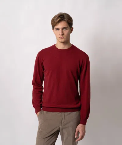 Larusmiani Crewneck Sweater Aspen Sweater In Red
