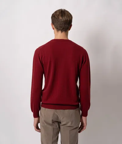 Larusmiani Crewneck Sweater Aspen Sweater In Red