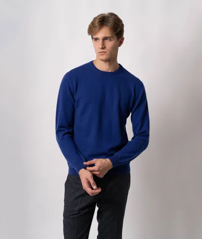 Larusmiani Crewneck Sweater Aspen Sweater In Blue