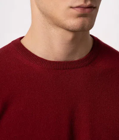 Larusmiani Crewneck Sweater Aspen Sweater In Red