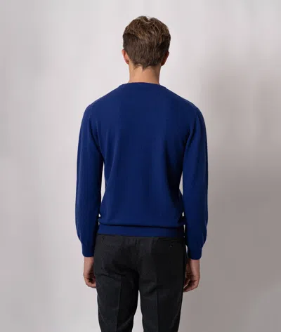 Larusmiani Crewneck Sweater Aspen Sweater In Blue
