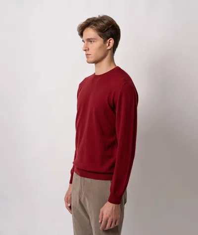 Larusmiani Crewneck Sweater Aspen Sweater In Red