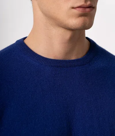 Larusmiani Crewneck Sweater Aspen Sweater In Blue