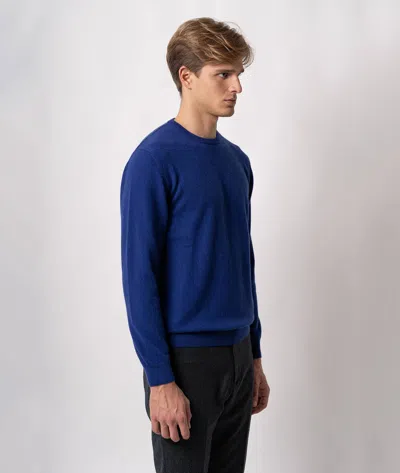 Larusmiani Crewneck Sweater Aspen Sweater In Blue
