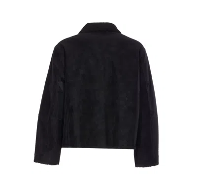 Represent Faux Shearling Jacket In Black