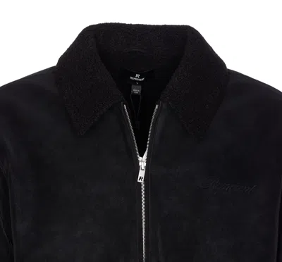 Represent Faux Shearling Jacket In Black