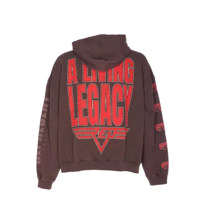 Represent Reversible Living Legacy Tour Sweatshirt In Black In Brown