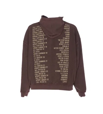 Represent Reversible Living Legacy Tour Sweatshirt In Black In Brown