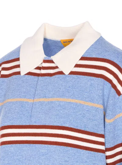 Guest In Residence Striped Rugby In Blue