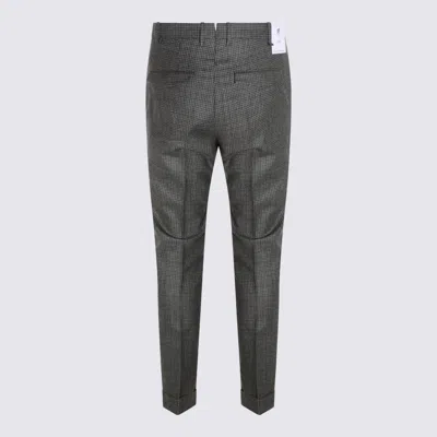 Pt Torino Slim Fit Stretch Trousers In Gray
