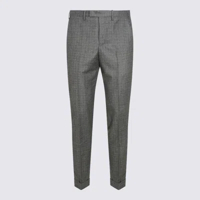Pt Torino Slim Fit Stretch Trousers In Gray