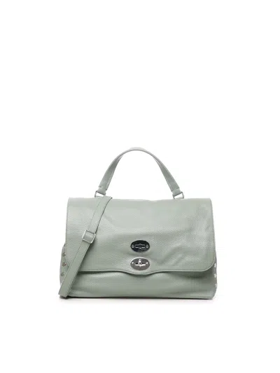 Zanellato Medium Leather Postina Bag In Green