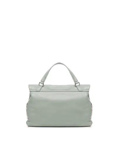 Zanellato Medium Leather Postina Bag In Green