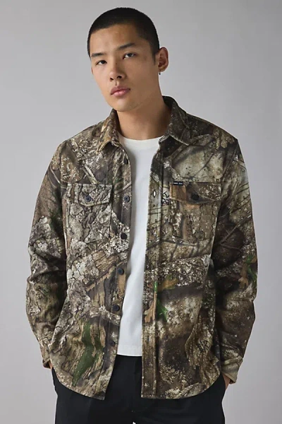 Dark Seas Zulu Realtree Shirt Top In Camo, Men's At Urban Outfitters In Multi