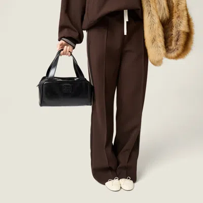 Miu Miu Leather Top-handle Bag In Black