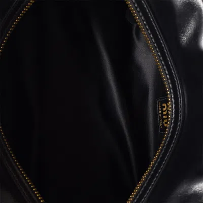Miu Miu Leather Top-handle Bag In Black