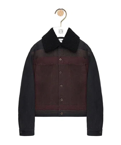Loewe Dnim Jacket Jackets Black In Brown