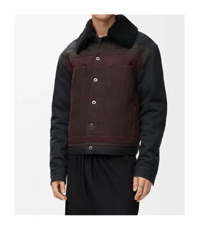 Loewe Dnim Jacket Jackets Black In Brown