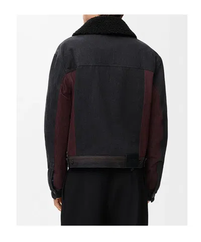 Loewe Dnim Jacket Jackets Black In Brown