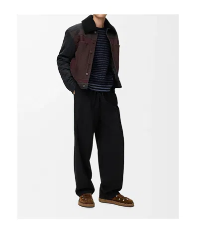 Loewe Dnim Jacket Jackets Black In Brown