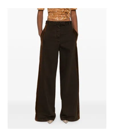 Dries Van Noten Penn Trousers In Brown