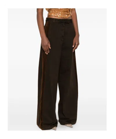 Dries Van Noten Penn Trousers In Brown