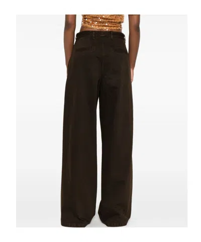 Dries Van Noten Penn Trousers In Brown