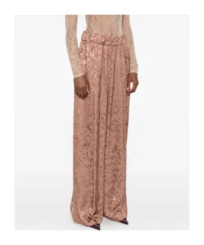 Dries Van Noten Women Pila Cotton Trousers In Brown